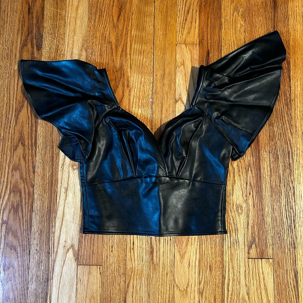 Vixen | Pleather Babydoll Top